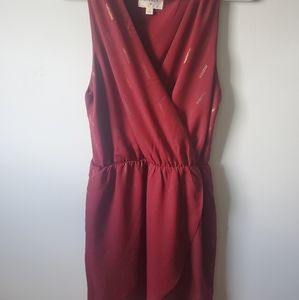 Everly Crimson and Gold Dress